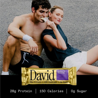 David Protein Bar Blueberry Pie (1 bar)