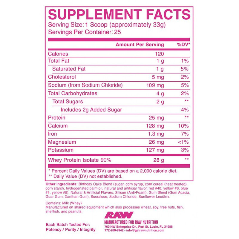 CBUM Series Itholate Protein Powder Birthday Cake 1.81 lbs (25 serv)
