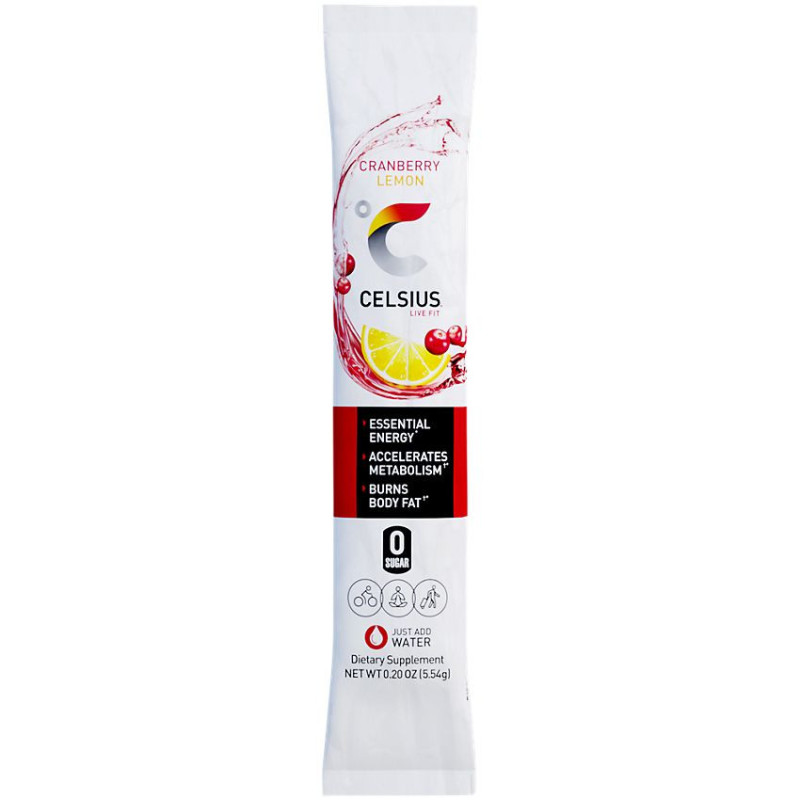 Celsius Powder Drink Mix Cranberry Lemon (14 packets)