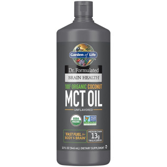 Dr Formulated 100% Organic MCT Oil Unflavored (63 serv)