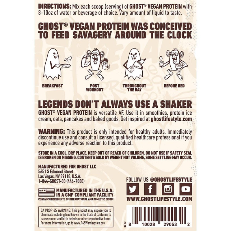 Ghost Vegan Protein Banana Pancake Batter (28 Serv) 2 lbs