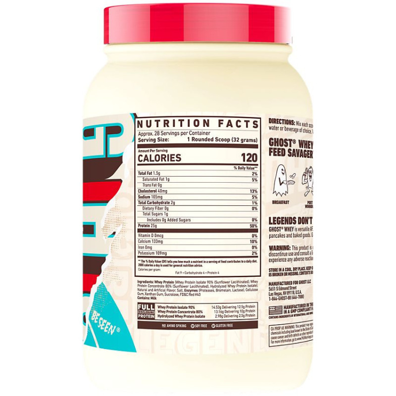Ghost Whey Protein Fruity Cereal Milk (28 Serv) 2 lbs