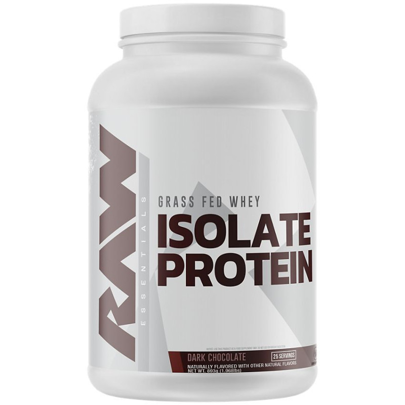 Raw Grass Fed Isolate Protein Dark Chocolate (25 serv)