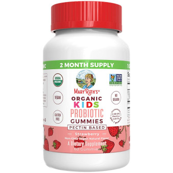 MaryRuths Organic Kids Probiotic Strawberry (60 gummies)