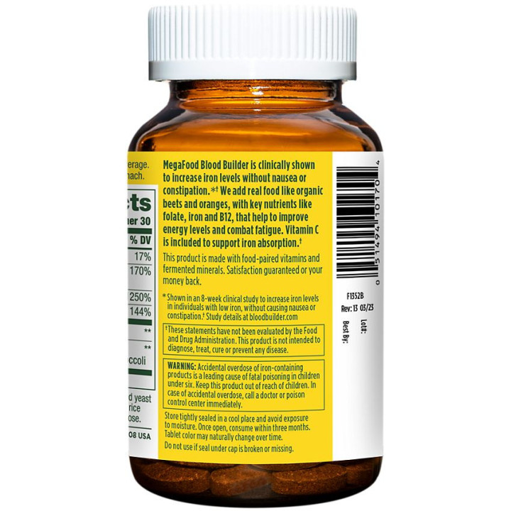 Mega Food Blood Builder Iron + Beet (30 tab)