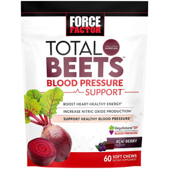 Force Factor Total Beets Blood Pressure Chews Acai Berry (60 chews)