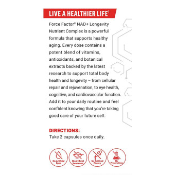 Force Factor NAD+ Longevity Complex (60 cap)