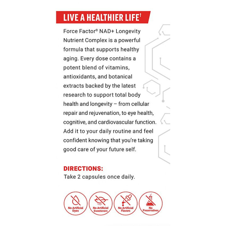 Force Factor NAD+ Longevity Complex (60 cap)