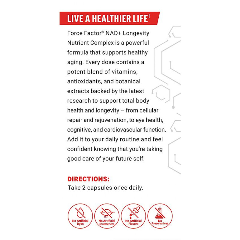 Force Factor NAD+ Longevity Complex (60 cap)