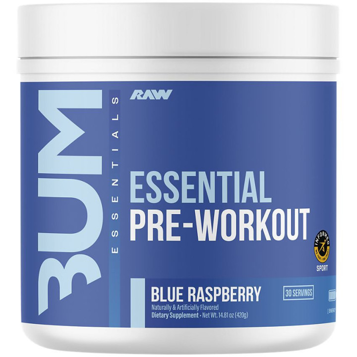 CBUM Essential Pre-Workout Powder Blue Raspberry (30 Serv)