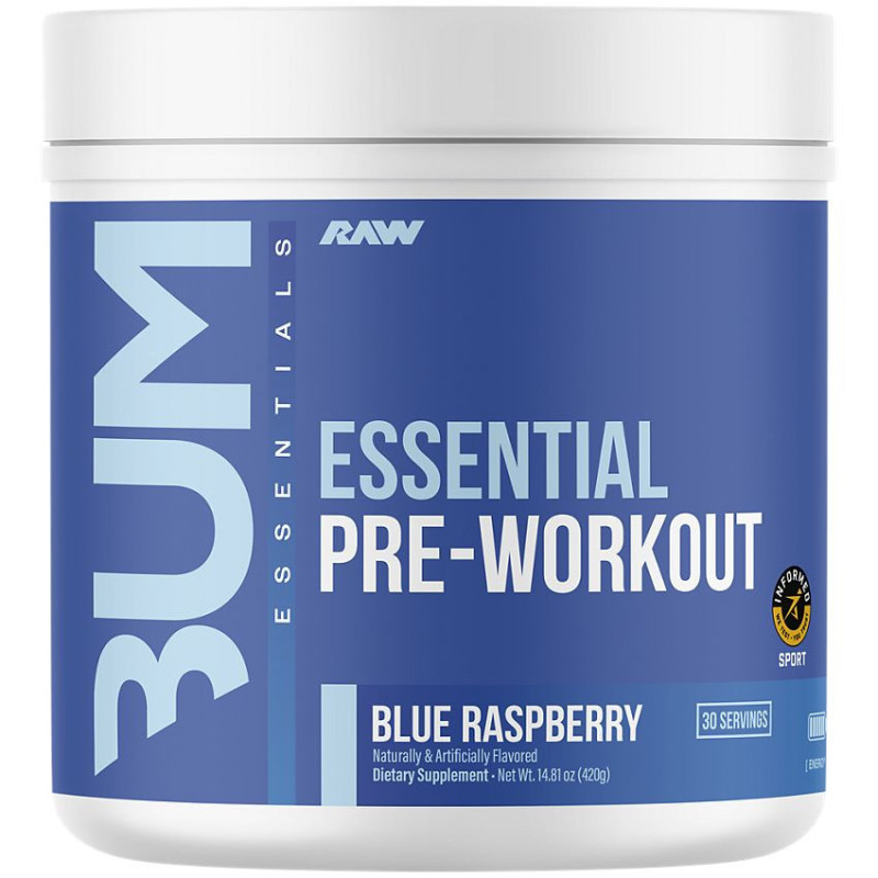 CBUM Essential Pre-Workout Powder Blue Raspberry (30 Serv)