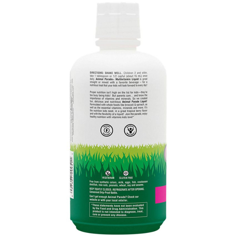 NaturesPlus Multivitamin Animal Parade Tropical Berry 30 fl oz