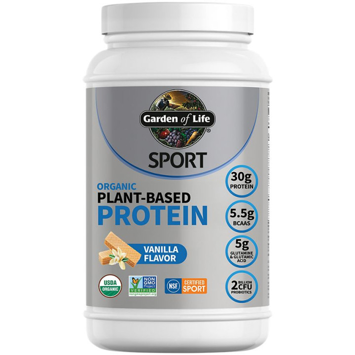 Organic Plant Based Sport Protein Vanilla (19 serv) 1.8 lb