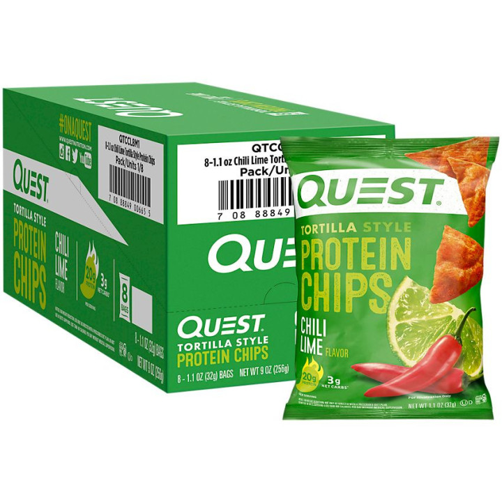 Quest Tortilla Style Protein Chips Chili Lime (1 bolsa)