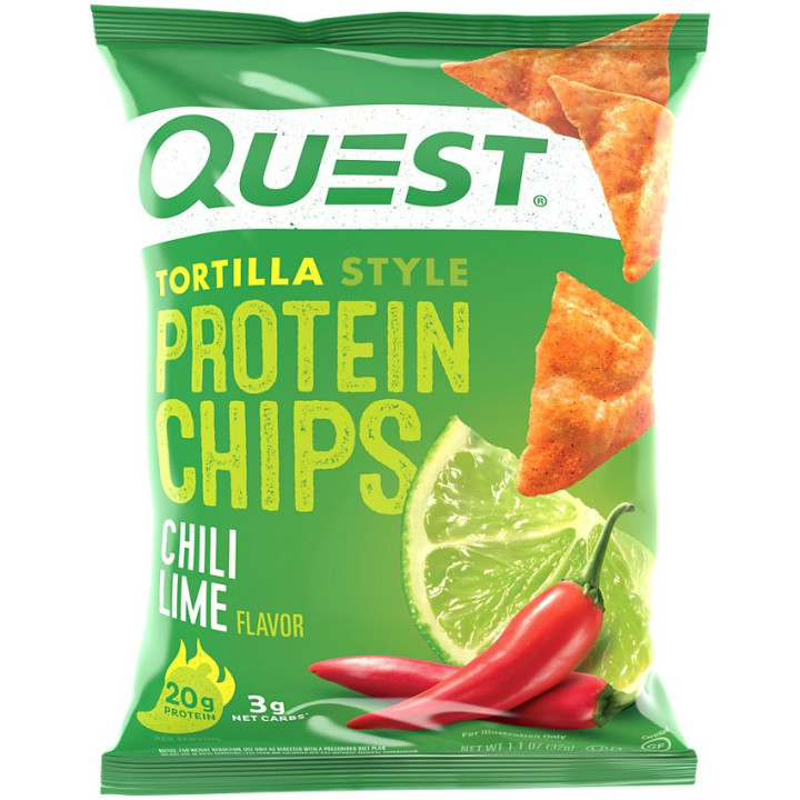 Quest Tortilla Style Protein Chips Chili Lime (1 bolsa)