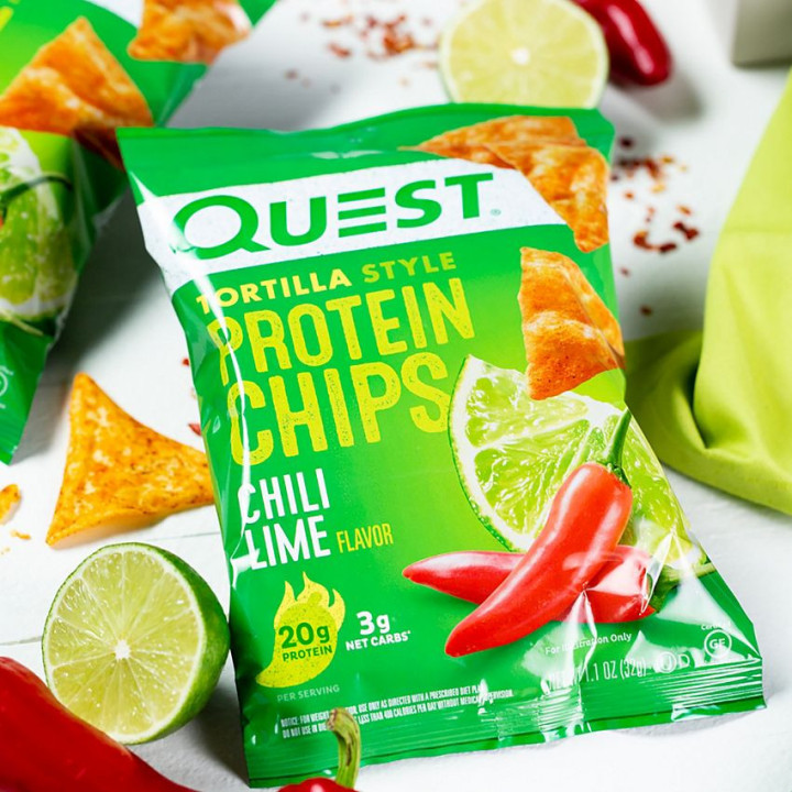Quest Tortilla Style Protein Chips Chili Lime (1 bolsa)