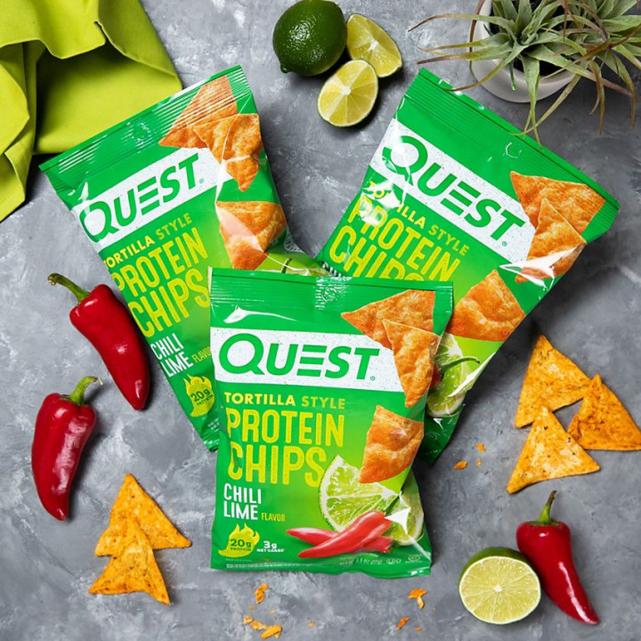 Quest Tortilla Style Protein Chips Chili Lime (1 bolsa)