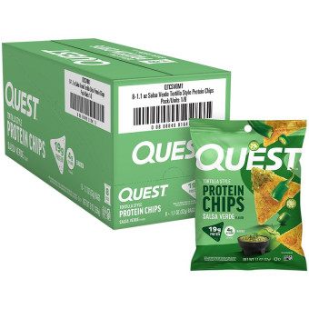 Quest Tortilla Style Protein Chips Salsa Verde (1 bolsa)