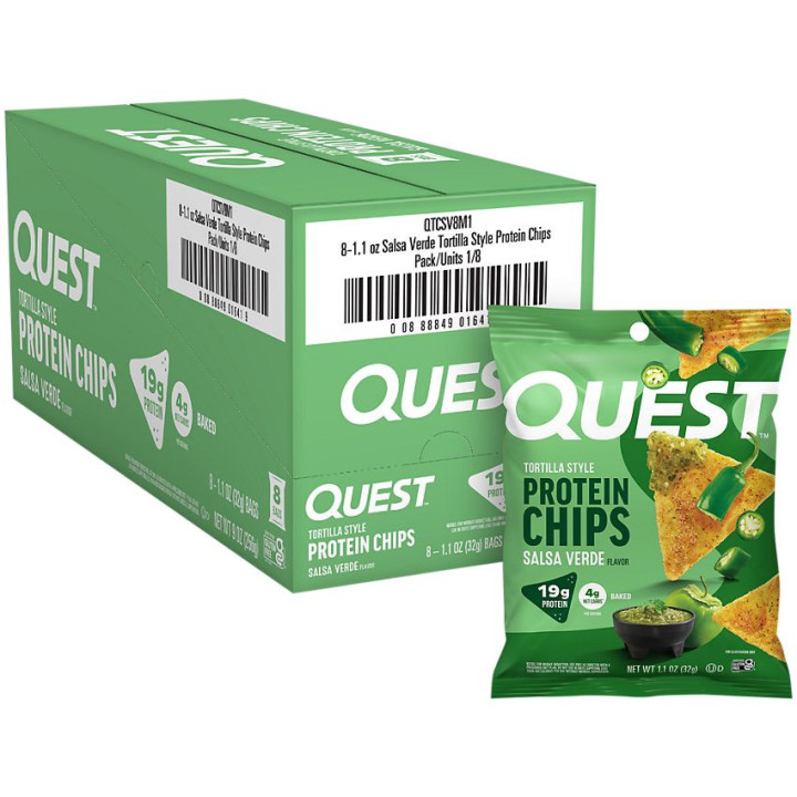 Quest Tortilla Style Protein Chips Salsa Verde (1 bolsa)