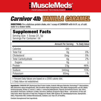 Carnivor Beef Protein Isolate Vainilla Caramel (56 serv)