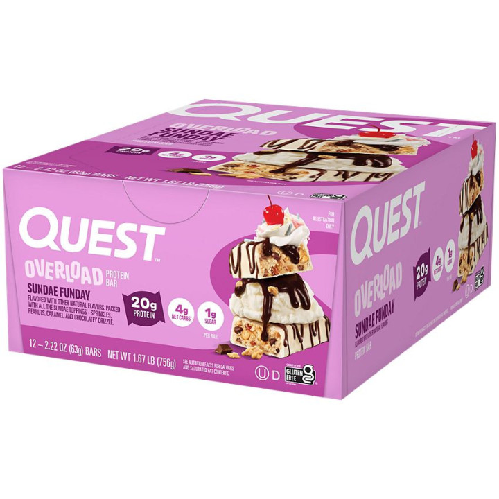 Quest Overload Sundae Funday (1 bar)