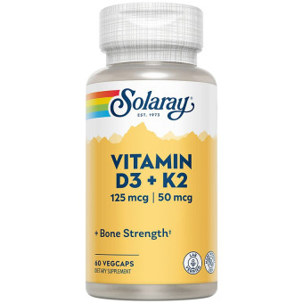 Solaray Vitamin D3 & K2 5000 IU (60 veg caps)