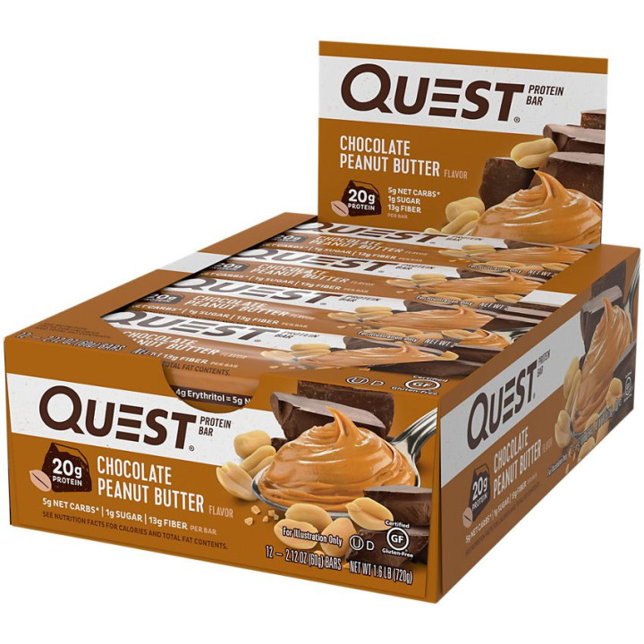 Quest Protein Bar Chocolate Peanut Butter (1 bar)