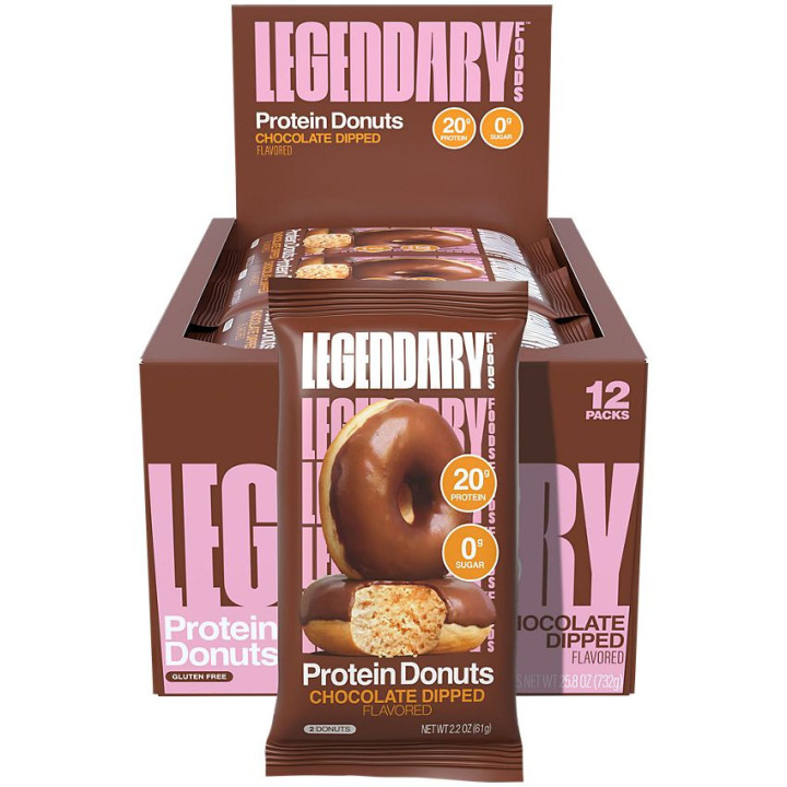 Protein Donuts Chocolate Dipped (2 donuts)