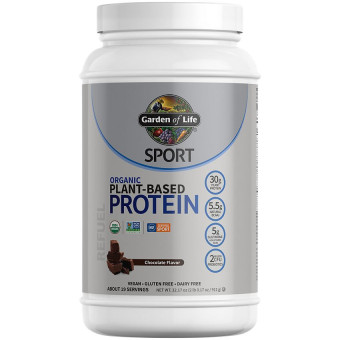 Organic Plant Based Sport Protein Chocolate (19 serv) 1.8 lb