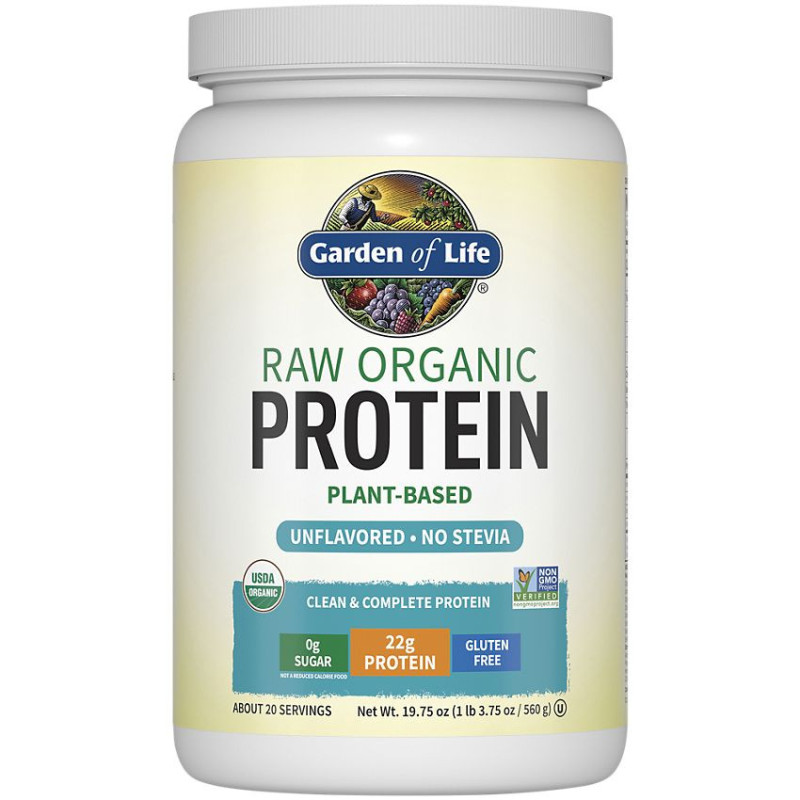 Raw Organic Plant Protein Unflavored (20 serv) 1.25 lb
