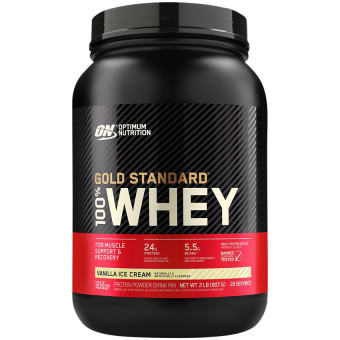 Gold 100% Whey Vanilla Ice Cream (29 serv) 2 lb