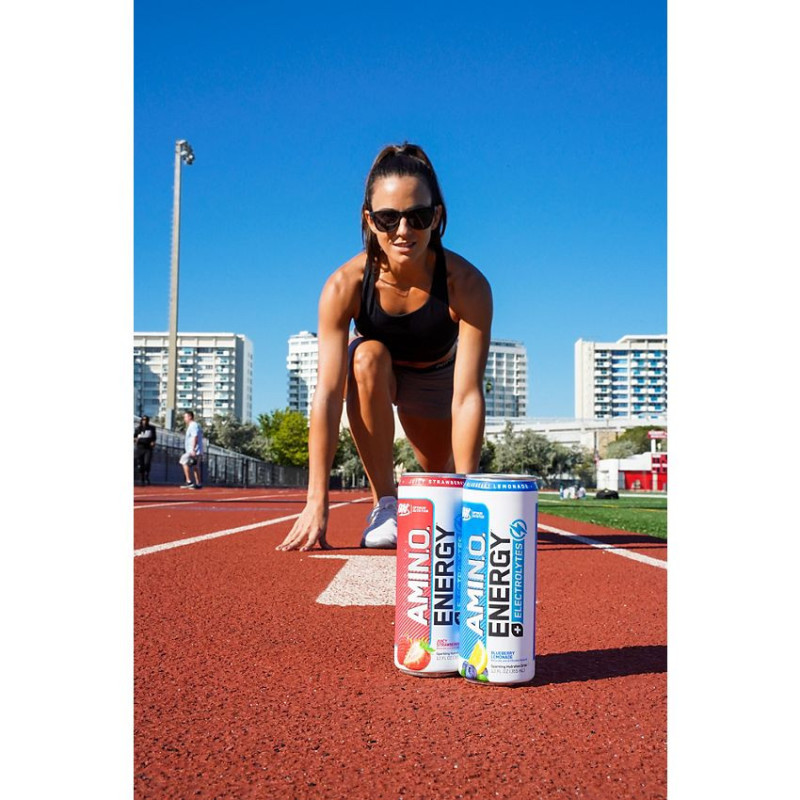 Sparkling Amino Energy + Electrolytes Strawberry (12 fl oz)