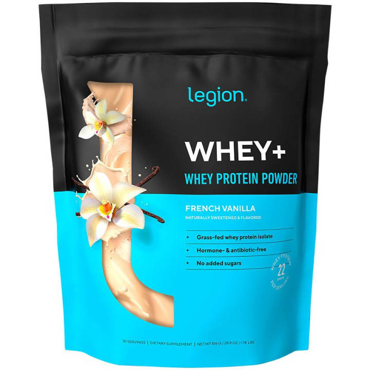 Whey+ Grass Fed Protein Isolate French Vanilla 1.78 lbs. (30 serv)