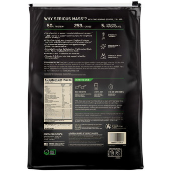 Serious Mass Vanilla (16 serv) 12 lb