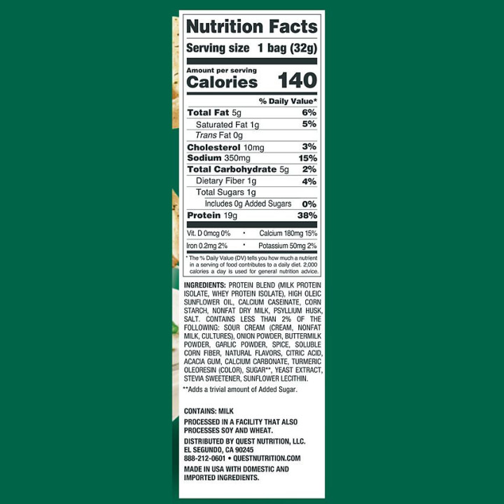 Quest Protein Chips Sour Cream (1 bolsa)