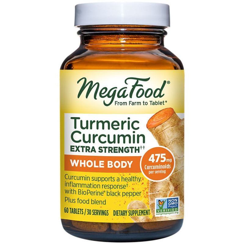 Megafood Turmeric Strength with Black Pepper & Tart Cherry (60 tabls)