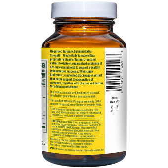 Megafood Turmeric Strength with Black Pepper & Tart Cherry (60 tabls)