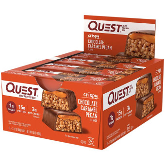 Quest Hero Protein Bar - Crispy Chocolate Caramel Pecan (1 barra)