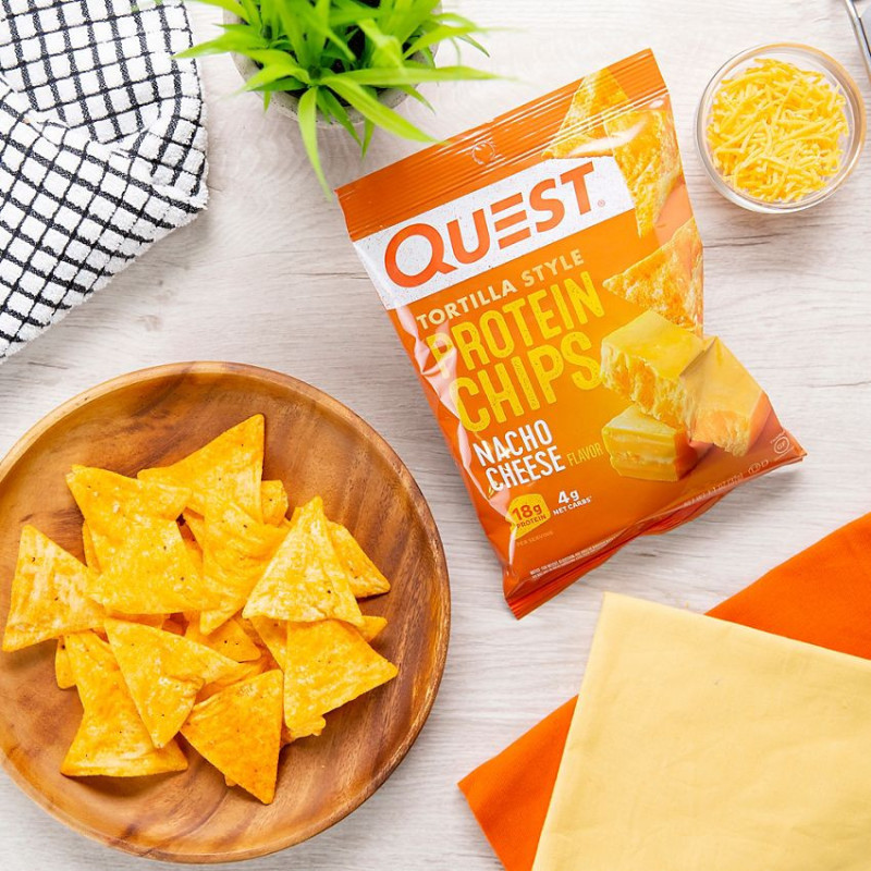 Quest Tortilla Style Protein Chips Nacho (1 bolsa)