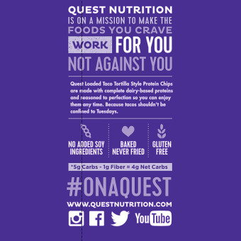 Quest Tortilla Style Protein Chips Taco (1 bolsa)