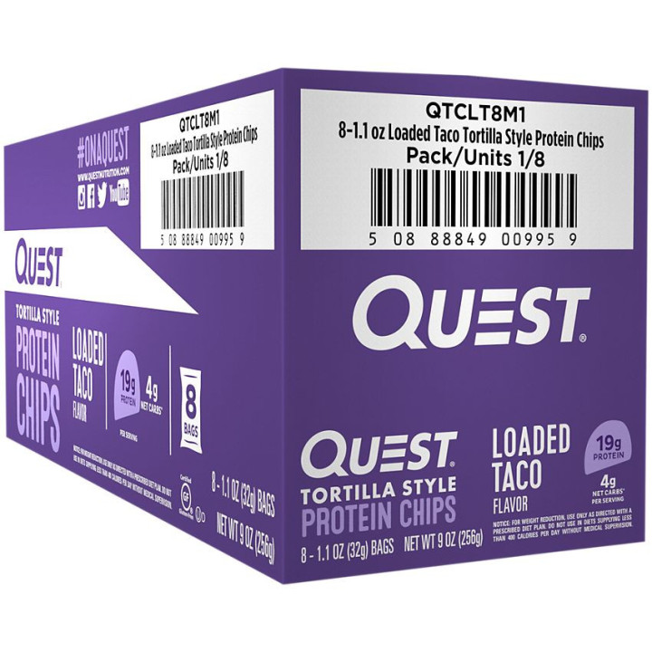 Quest Tortilla Style Protein Chips Taco (1 bolsa)