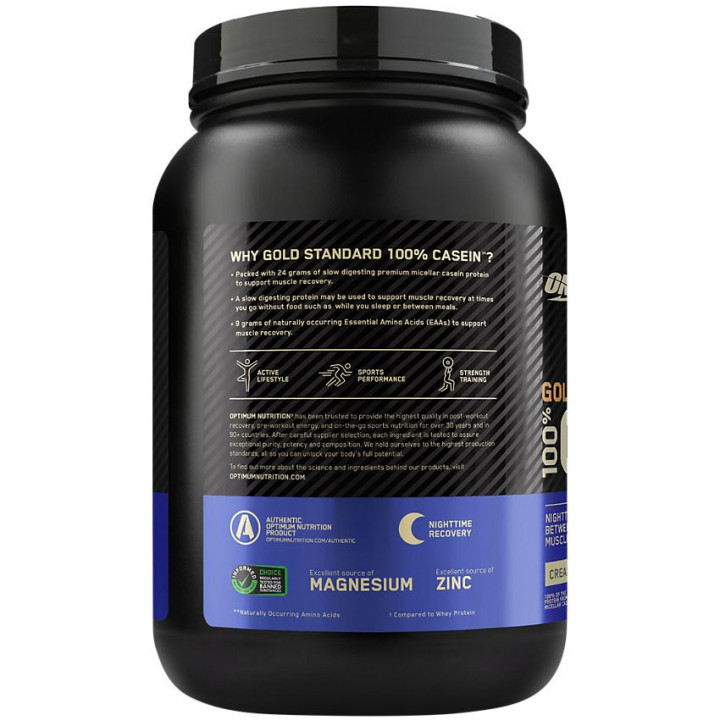 Gold 100% Casein Creamy Vanilla (25 serv) 2 lb