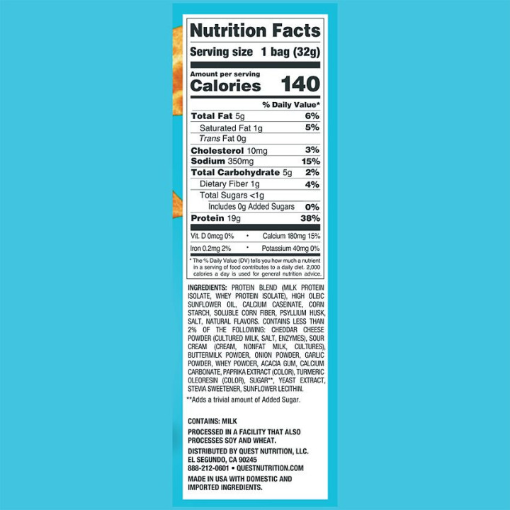 Quest Protein Chips Cheddar (1 bolsa)