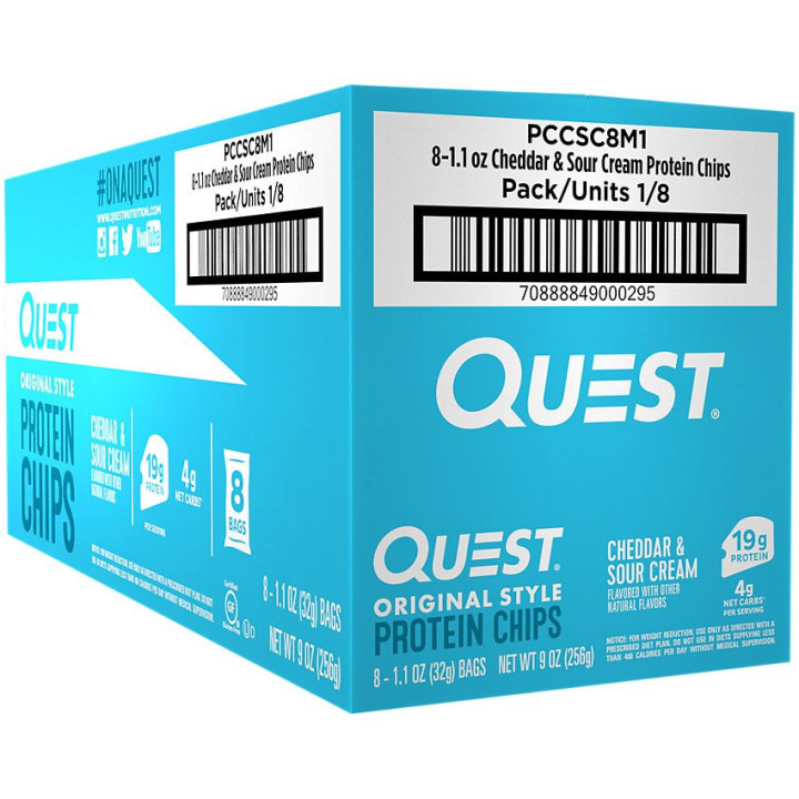 Quest Protein Chips Cheddar (1 bolsa)
