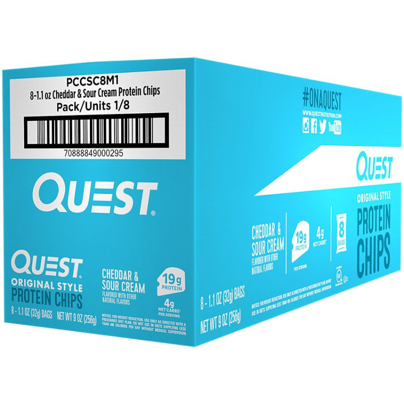Quest Protein Chips Cheddar (1 bolsa)