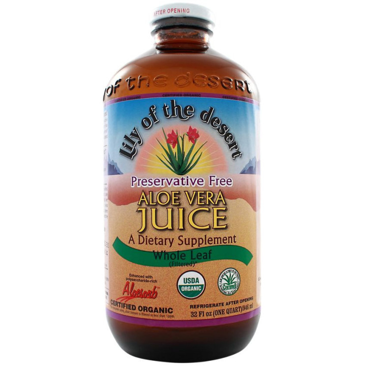 Organic Whole Leaf Aloe Vera Juice (32 fl oz)