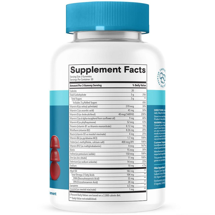 Smarty Pants Mens Plus Multi & Omega 3 (90 gummies)