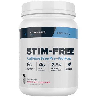 Stim Free Pre-Workout Strawberry Lemonade (30 Serv) 1.38 lbs