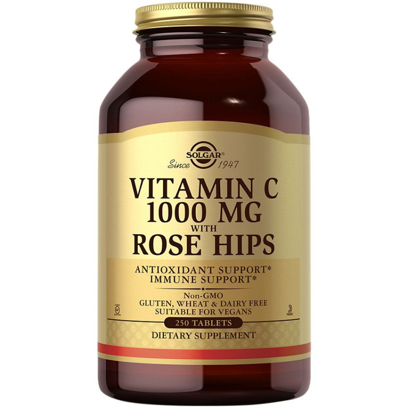 Solgar Vitamin C With Rose Hips 1000 mg (250 tablet)