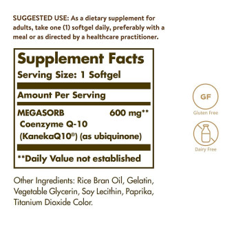 Solgar Megasorb CoQ-10 600 mg (30 soft)